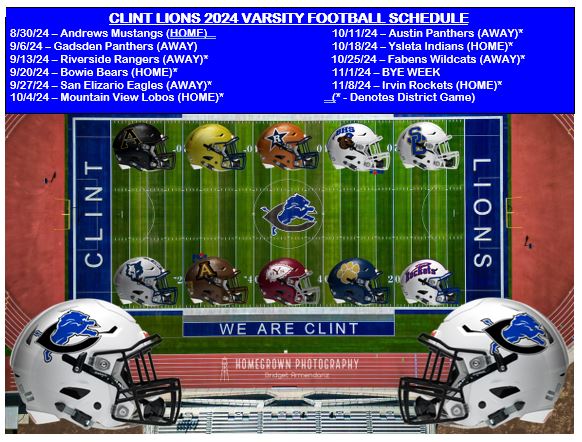 2024 Varsity Football Schedule